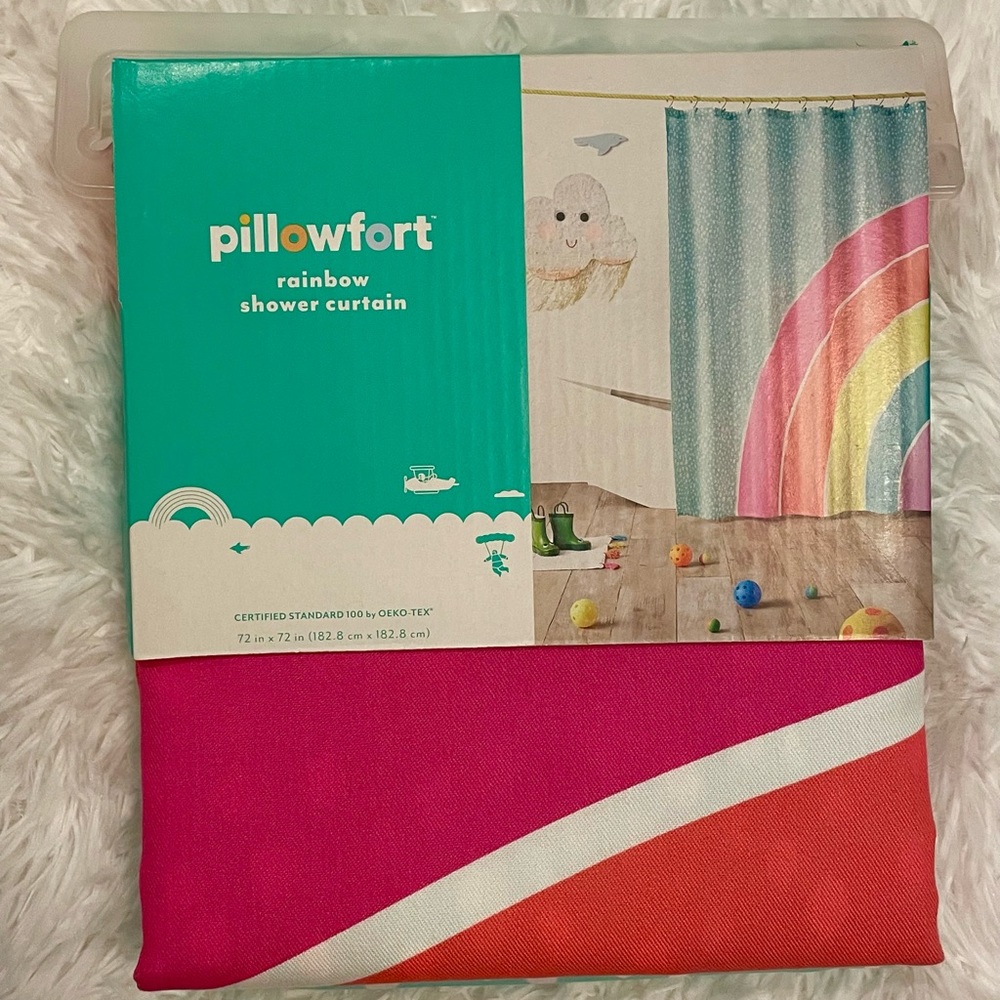 NWT Rainbow Shower Curtain